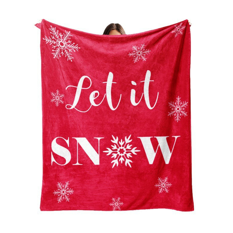 Thickened double-sided printed blanket nap blanket