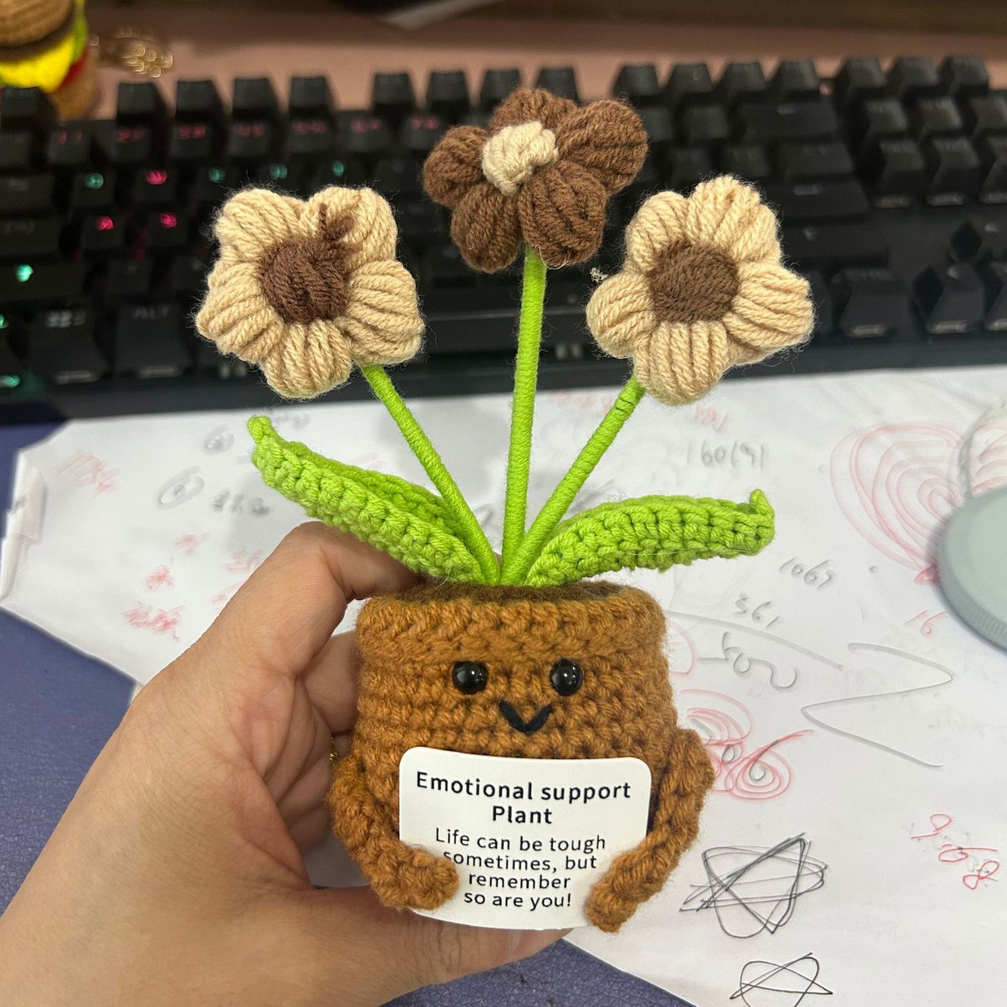 Funny Expression Potato Crochet Doll
