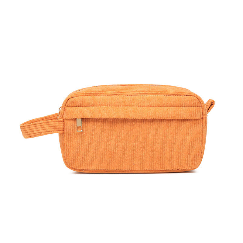Custom Embroidered Name Seersucker Cosmetic Bag
