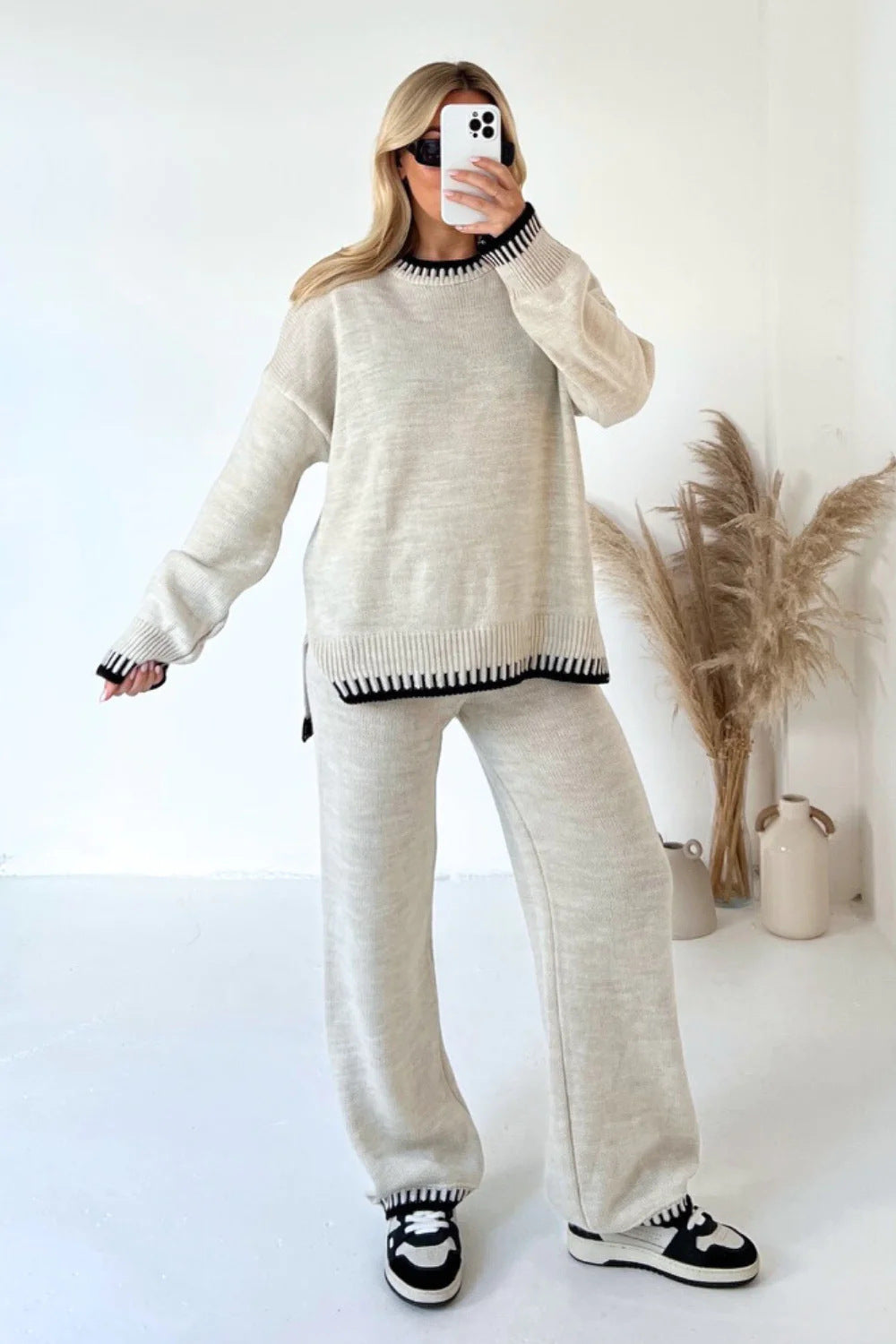 Casual Sweater Two Piece Set