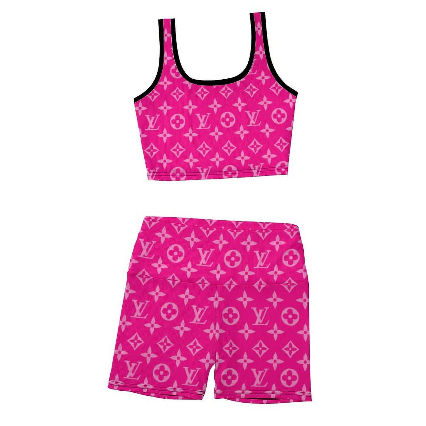 Custom Printed Yoga Vest Set(20-37)