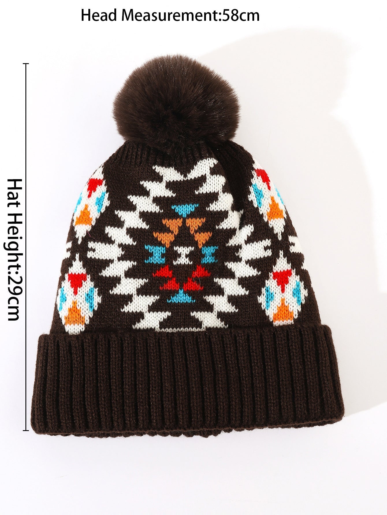 Ladies Print Thermal Knit Hat