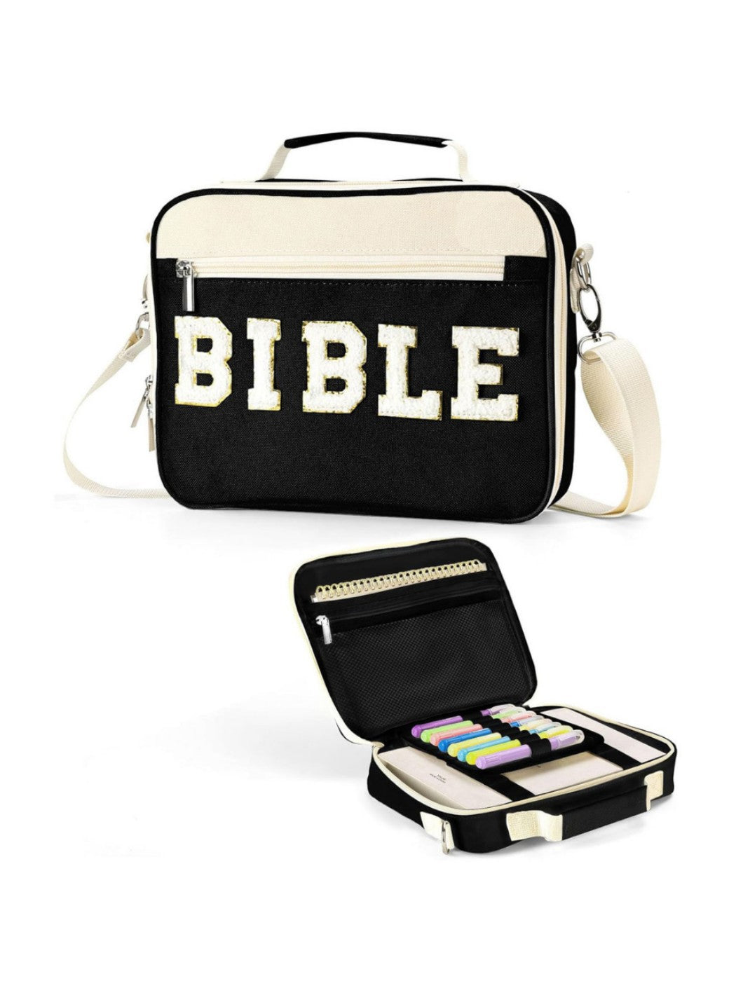 Alphabet Book Purse Dustproof Storage Bag
