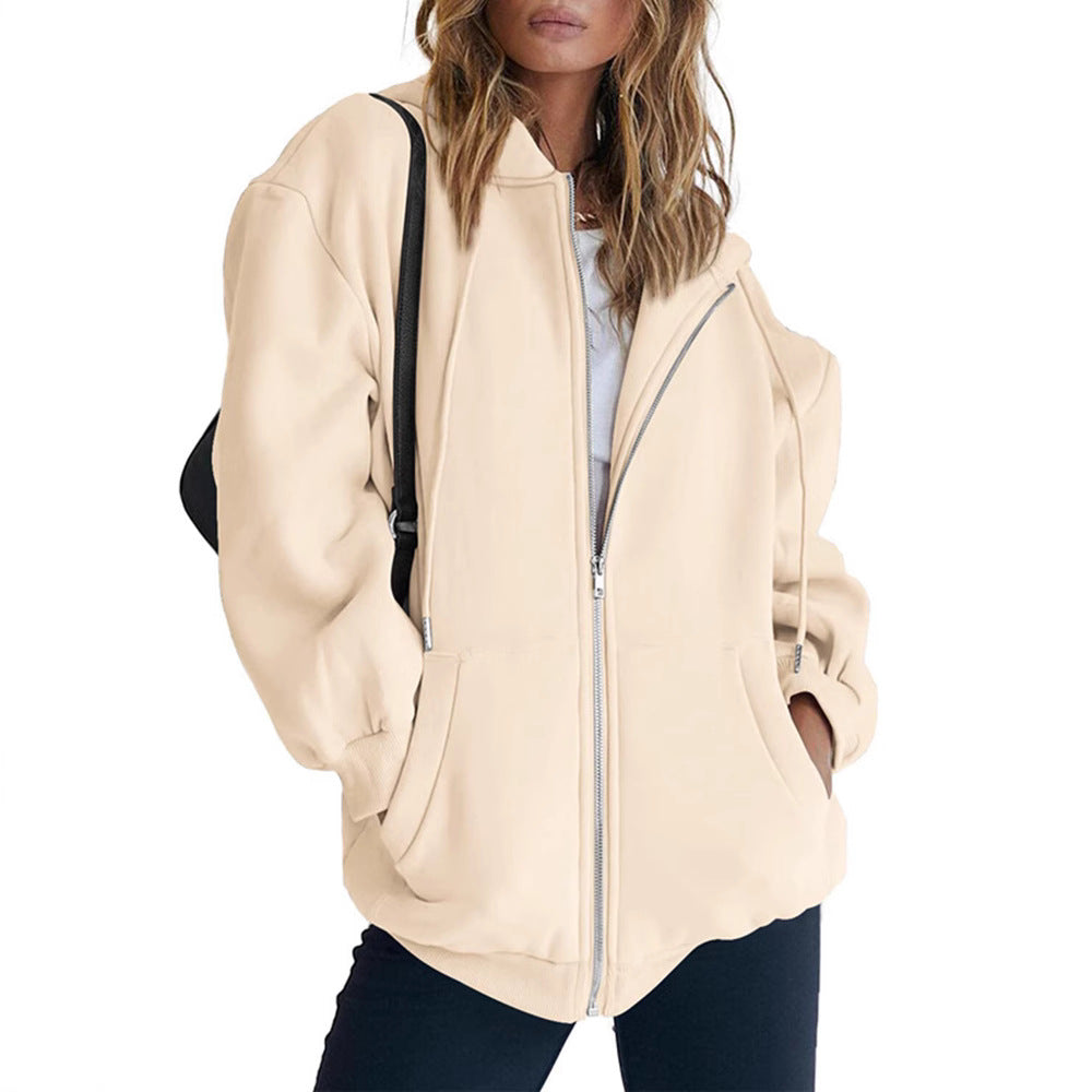 Women's Girls Jacket Sweatshirt Casual Drawstring Clothes