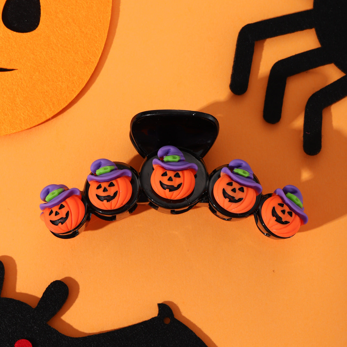 Halloween Pumpkin Head Hair Clip(MOQ3)