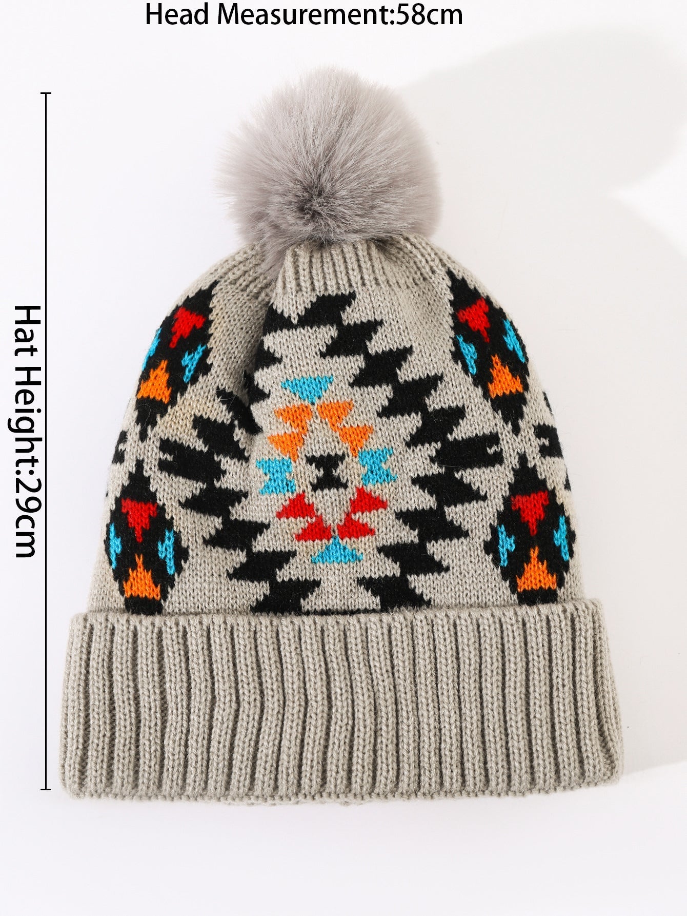 Ladies Print Thermal Knit Hat