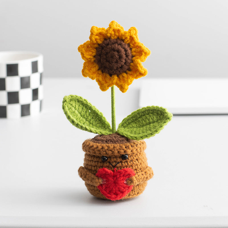 Funny Expression Potato Crochet Doll