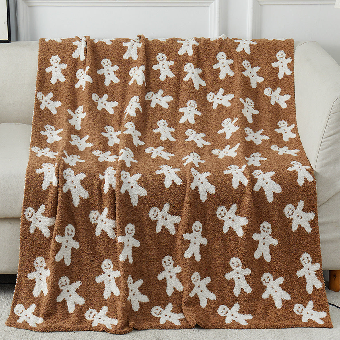 Half Fleece Christmas Blanket