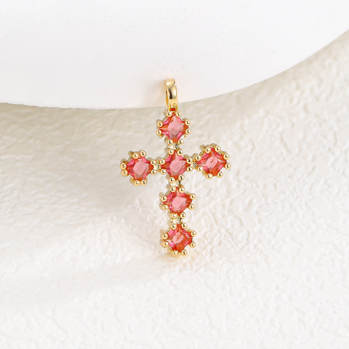 Zircon Cross Necklace