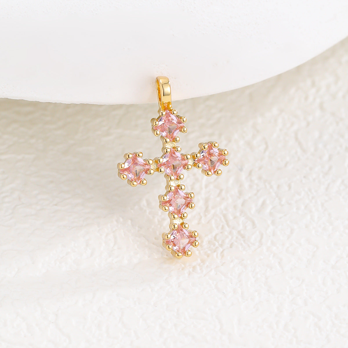 Zircon Cross Necklace