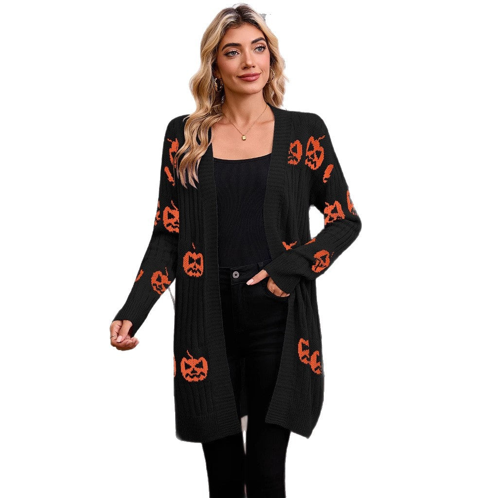 Halloween Knitted Cardigan Jacket