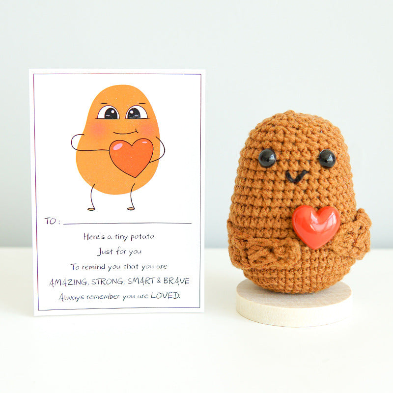 Funny Expression Potato Crochet Doll