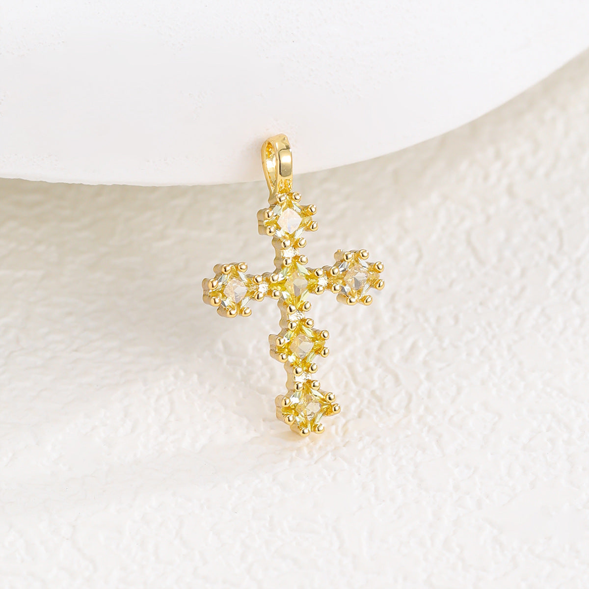 Zircon Cross Necklace
