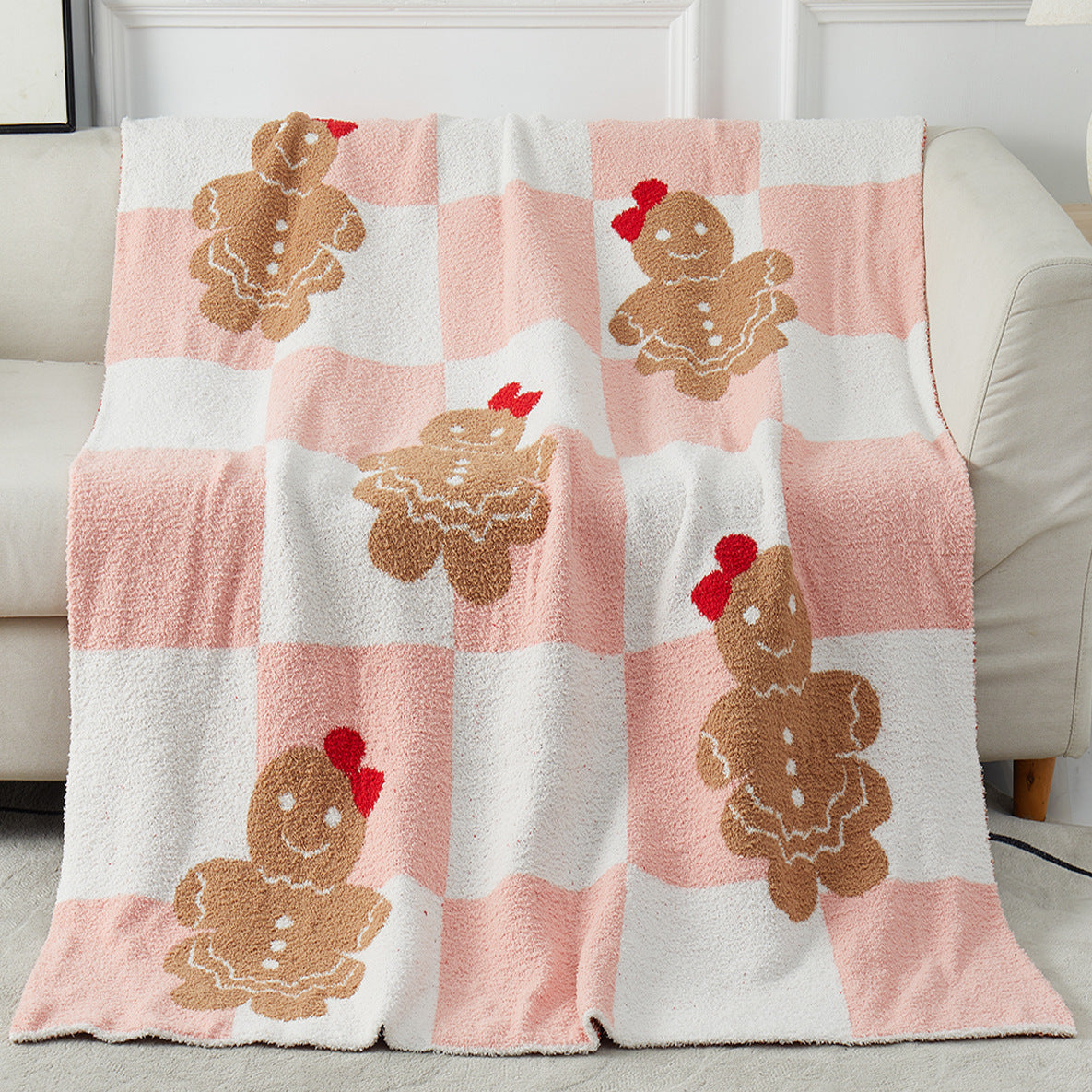 Half Fleece Christmas Blanket