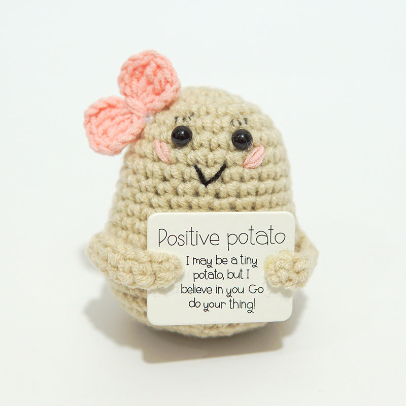 Funny Expression Potato Crochet Doll