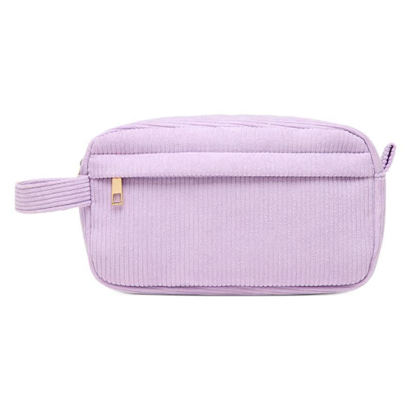 Custom Embroidered Name Seersucker Cosmetic Bag
