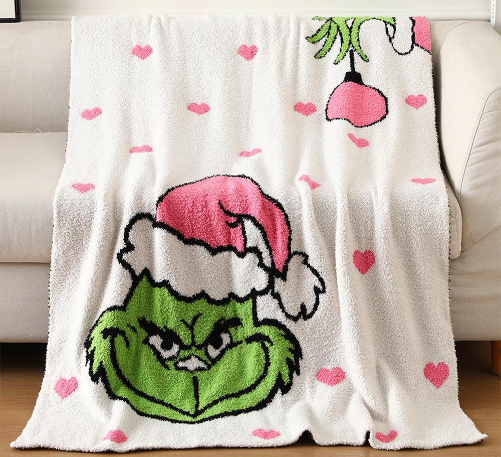 Half Fleece Christmas Blanket