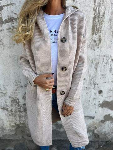 Hooded Knitted Jacket