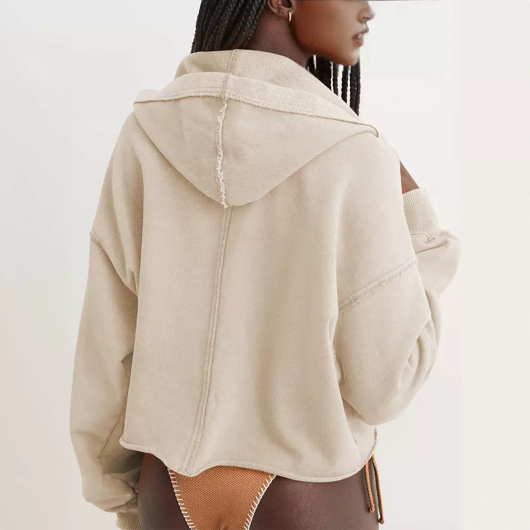 V-neck Pullover Long-sleeved Shirt