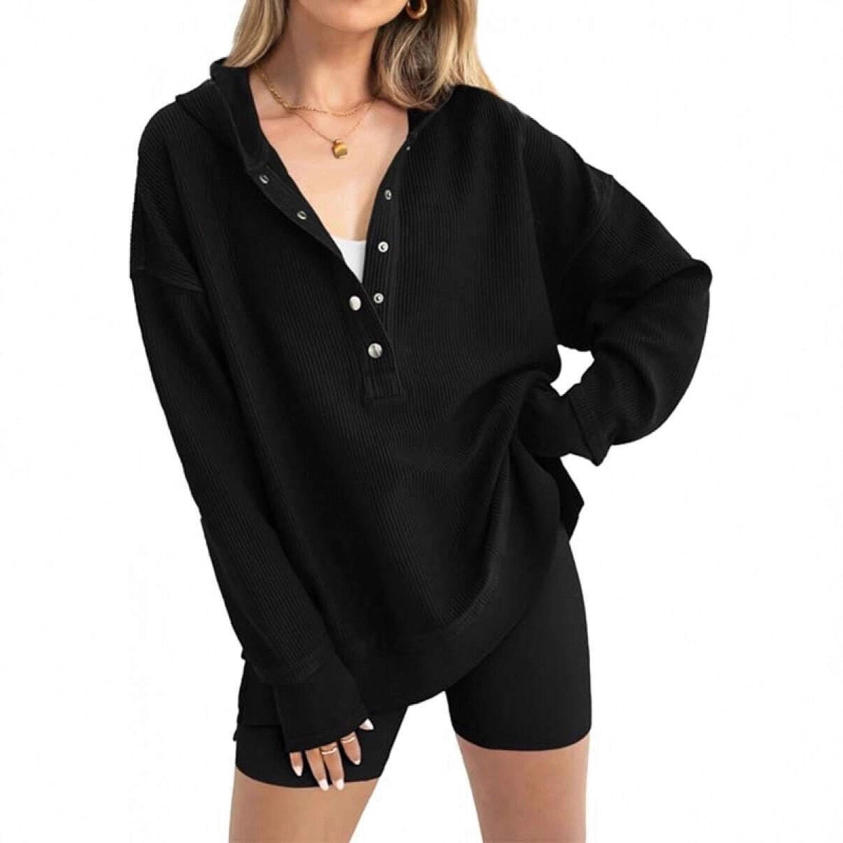 Solid Color Women's Hoodie Sweatshirt