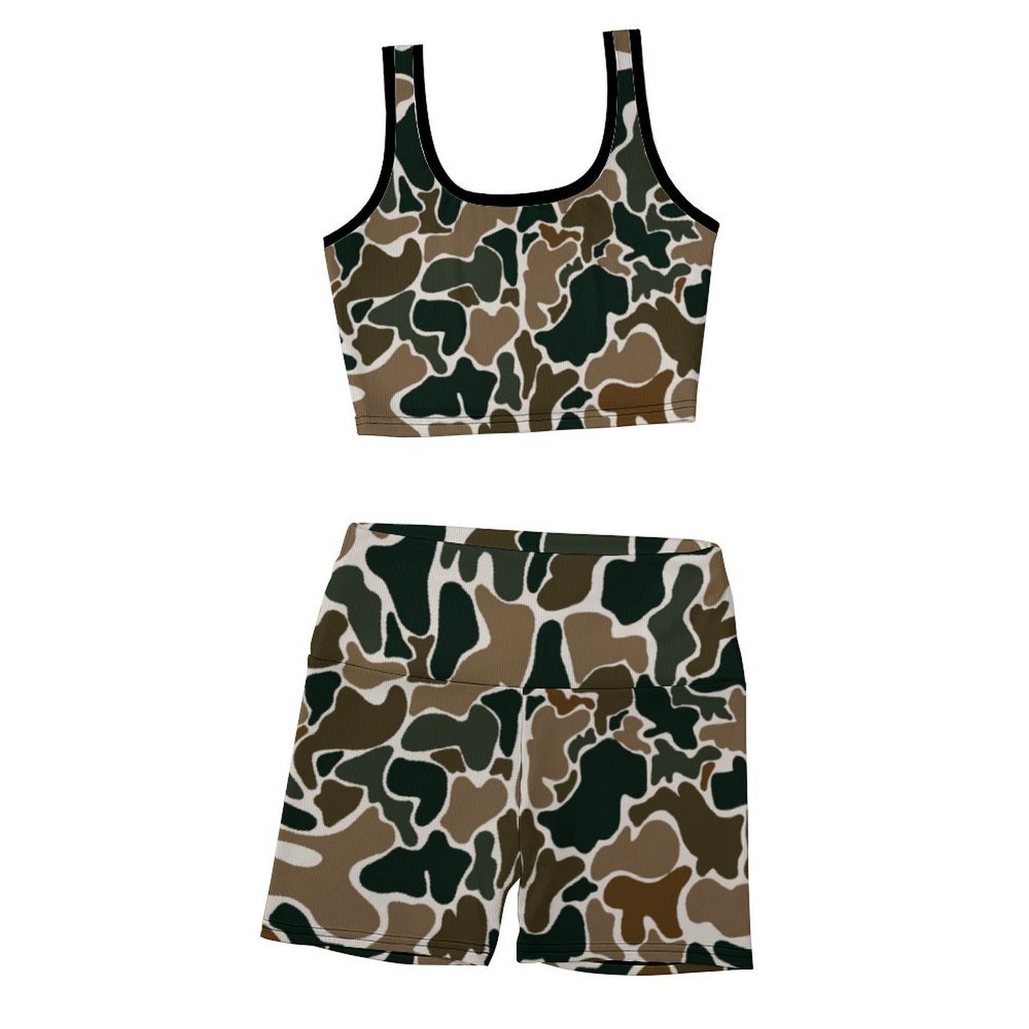 Custom Printed Yoga Vest Set(20-37)