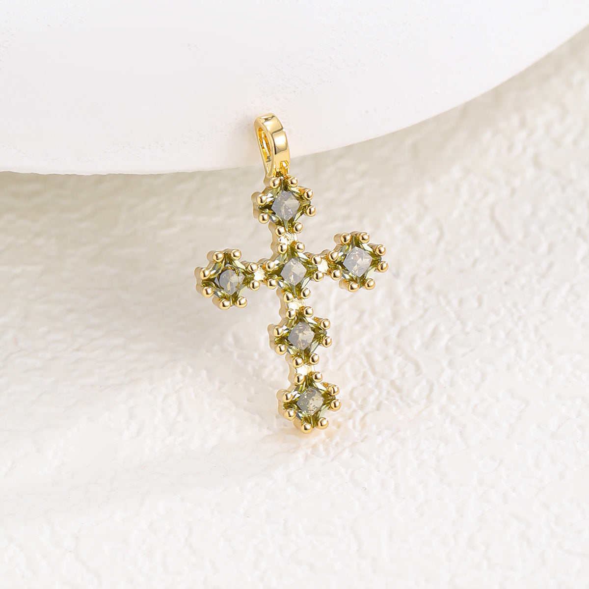 Zircon Cross Necklace