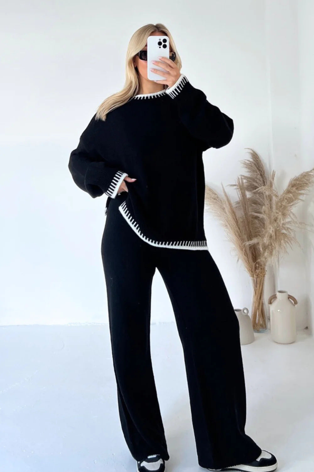 Casual Sweater Two Piece Set