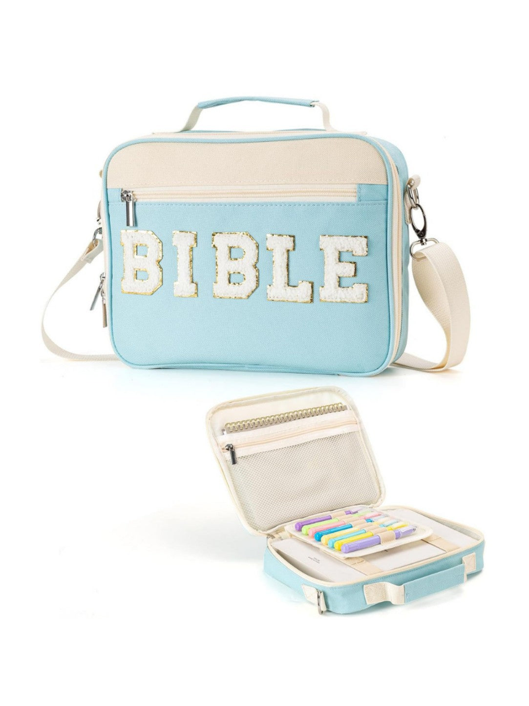 Alphabet Book Purse Dustproof Storage Bag