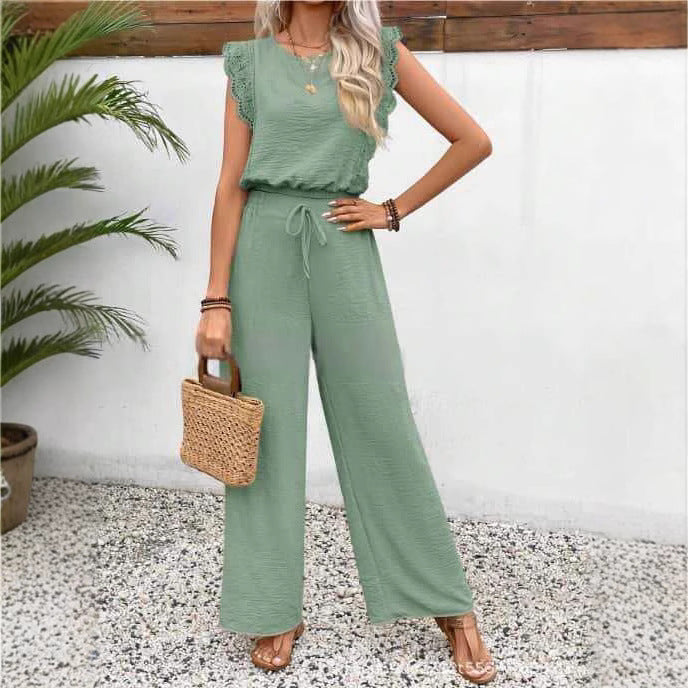 Sleeveless Short Trousers High-end Two-piece Casual Suit