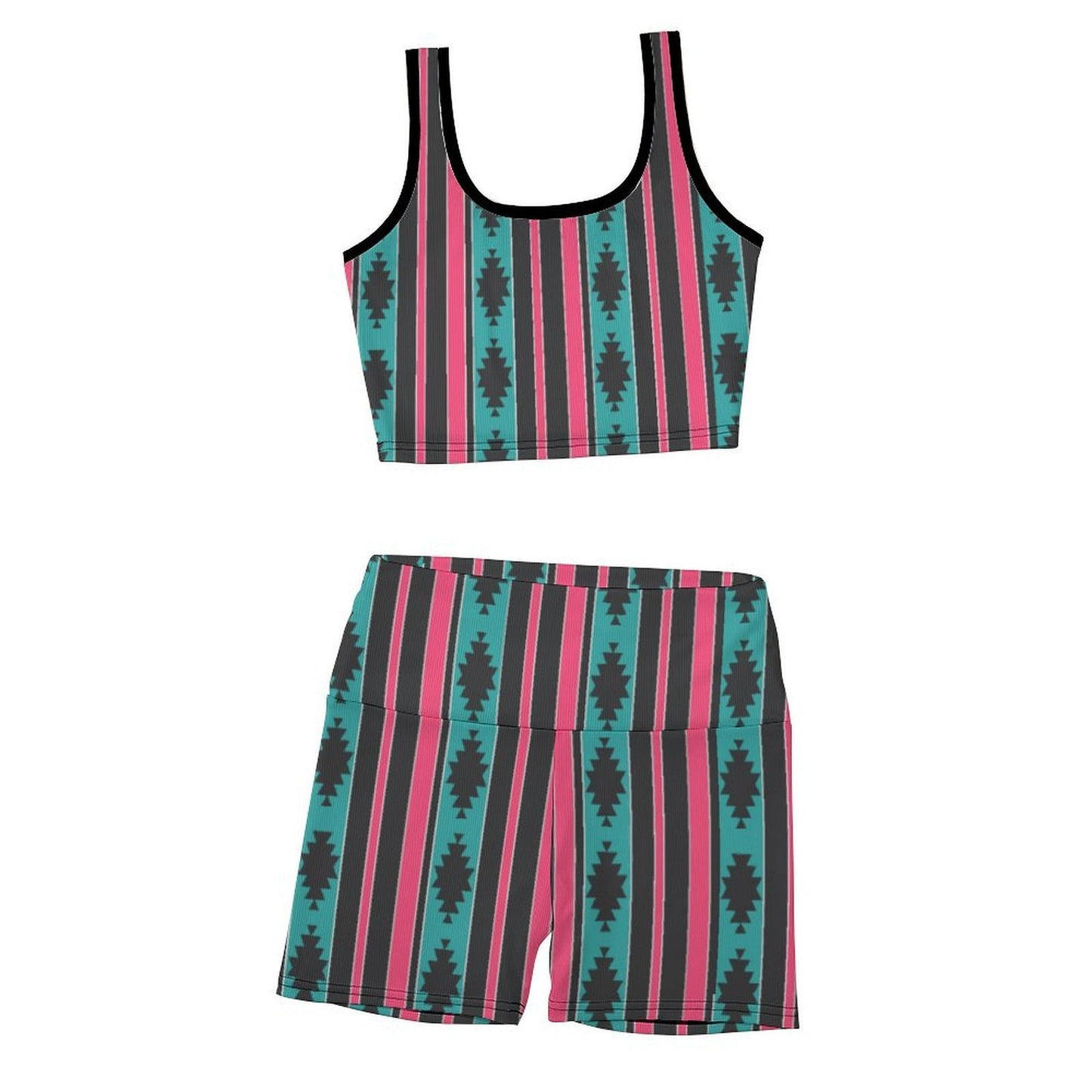 Custom Printed Yoga Vest Set(1-20)