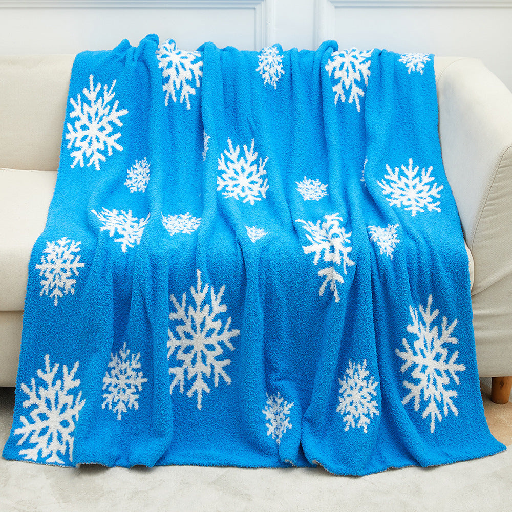 Chrismas Theme Half-Fleece Blanket