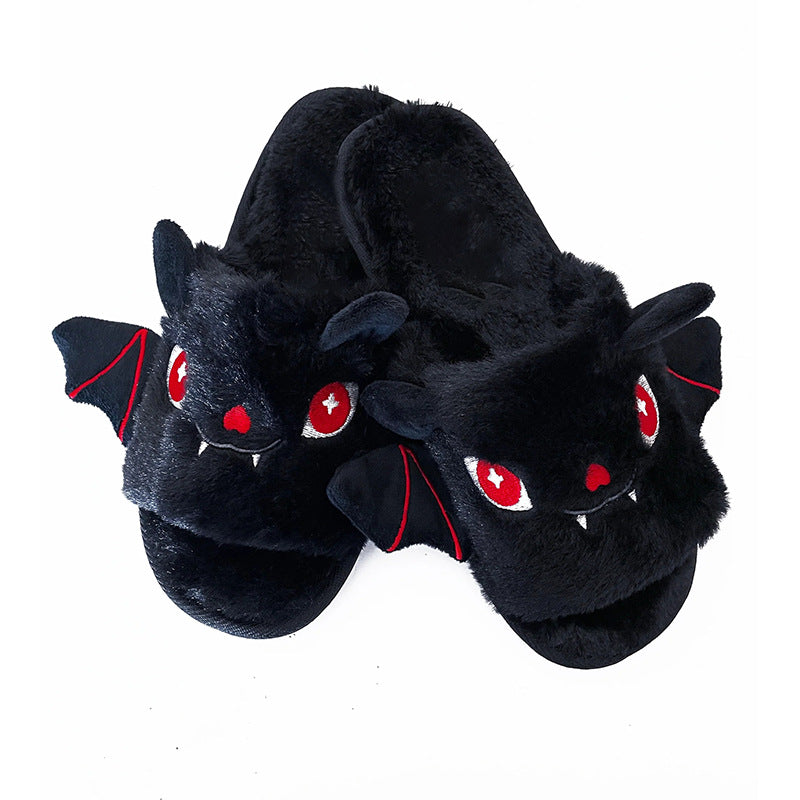 Halloween Plush Bat Slippers