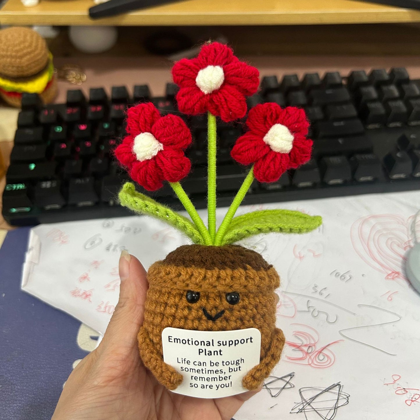 Funny Expression Potato Crochet Doll