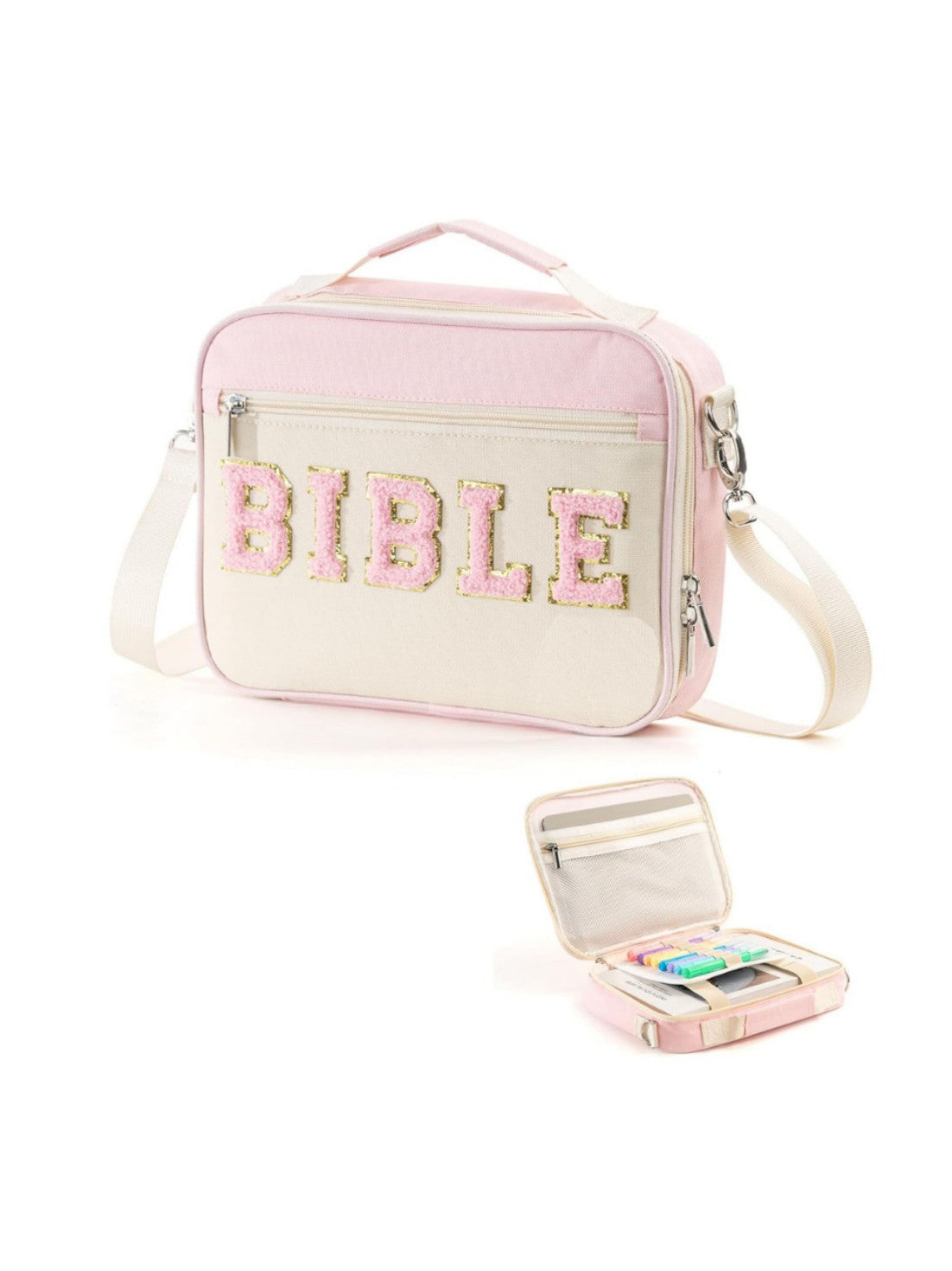 Alphabet Book Purse Dustproof Storage Bag