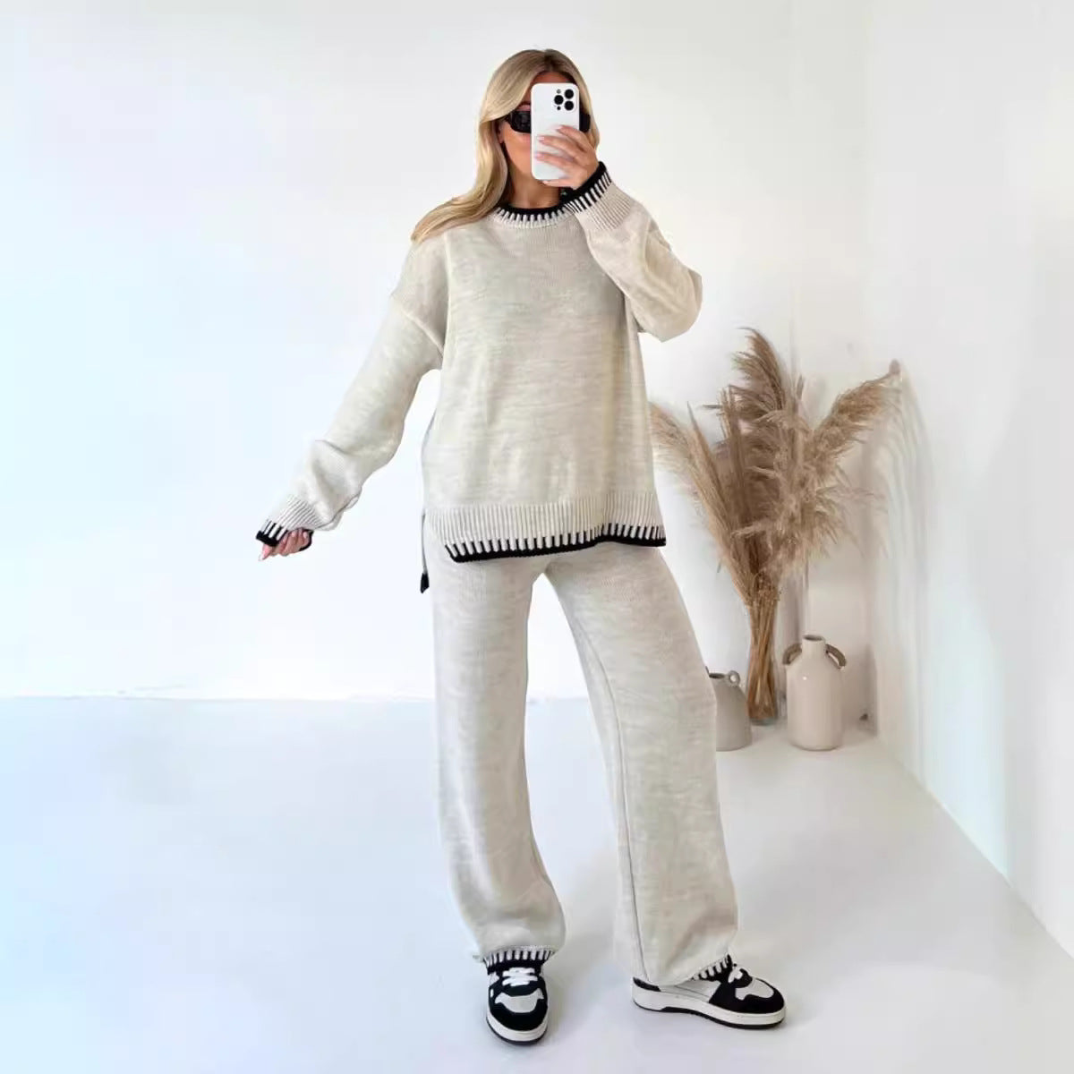 Casual Sweater Two Piece Set