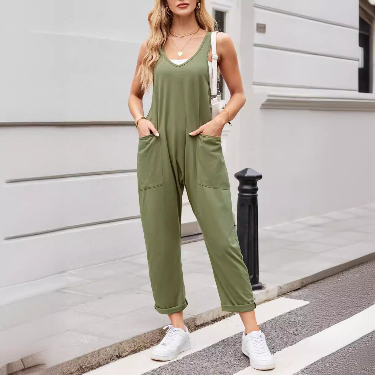 Knit Overalls With Suspenders