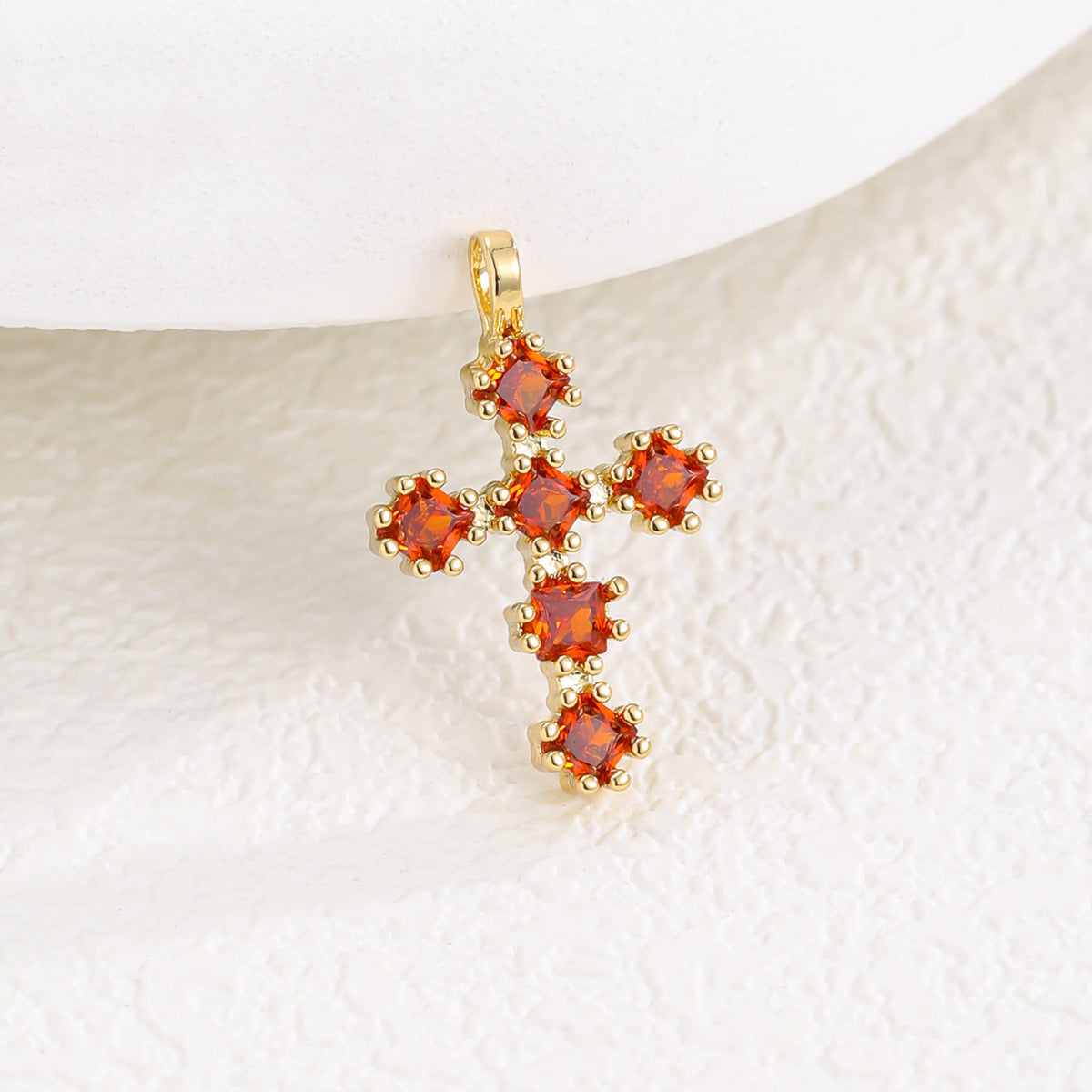 Zircon Cross Necklace