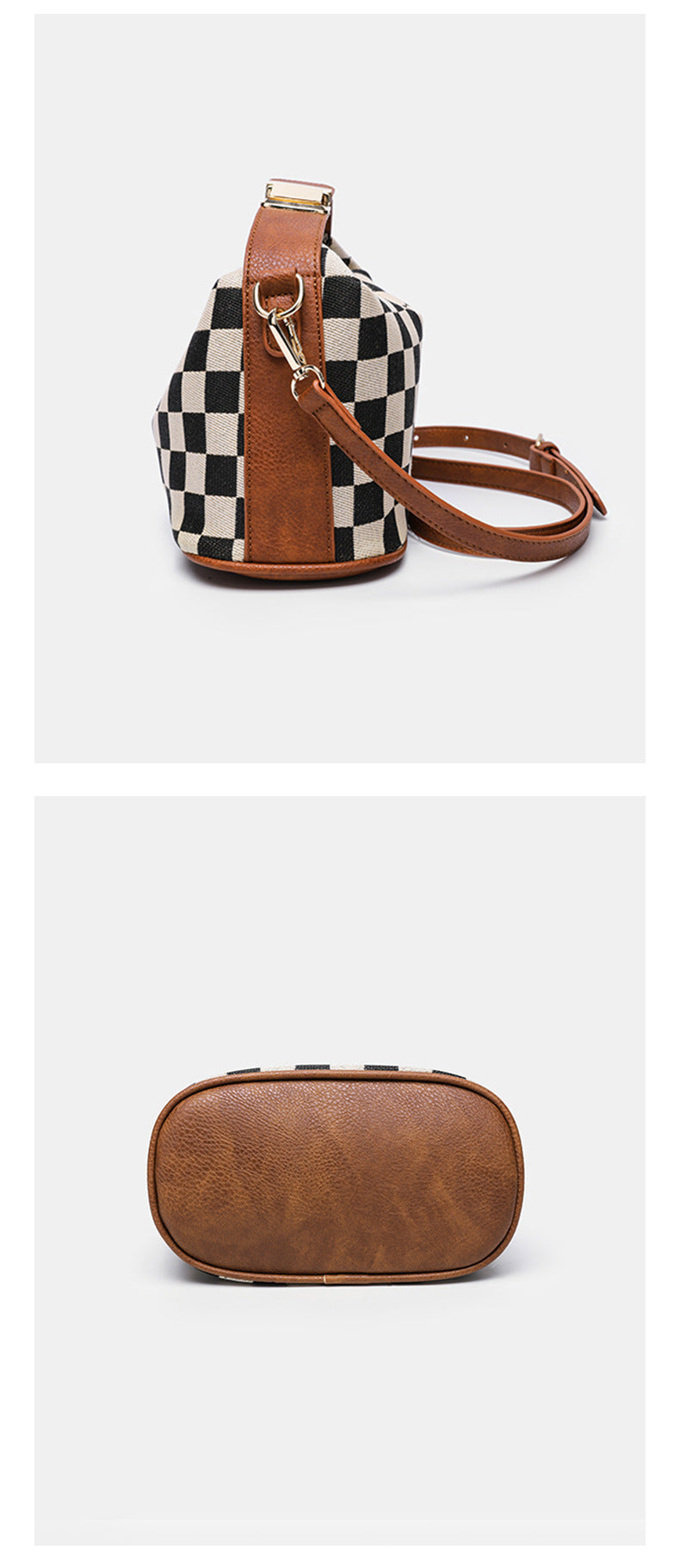 Checkered Crossbody Bag