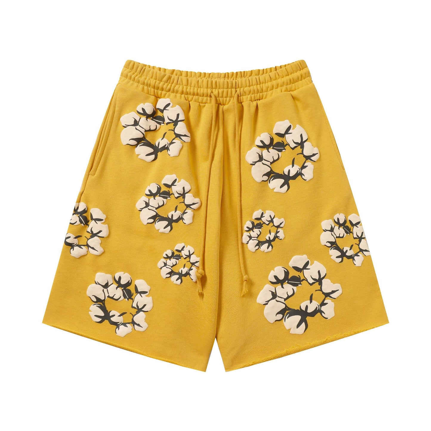 Printed camouflage shorts
