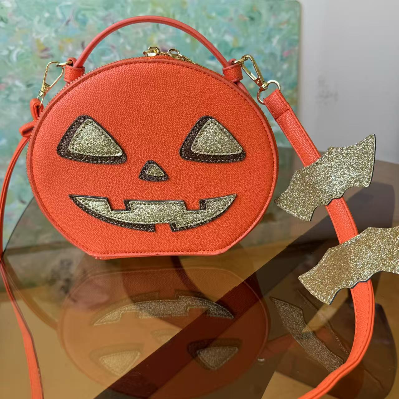 Cute one-shoulder crossbody pumpkin bag