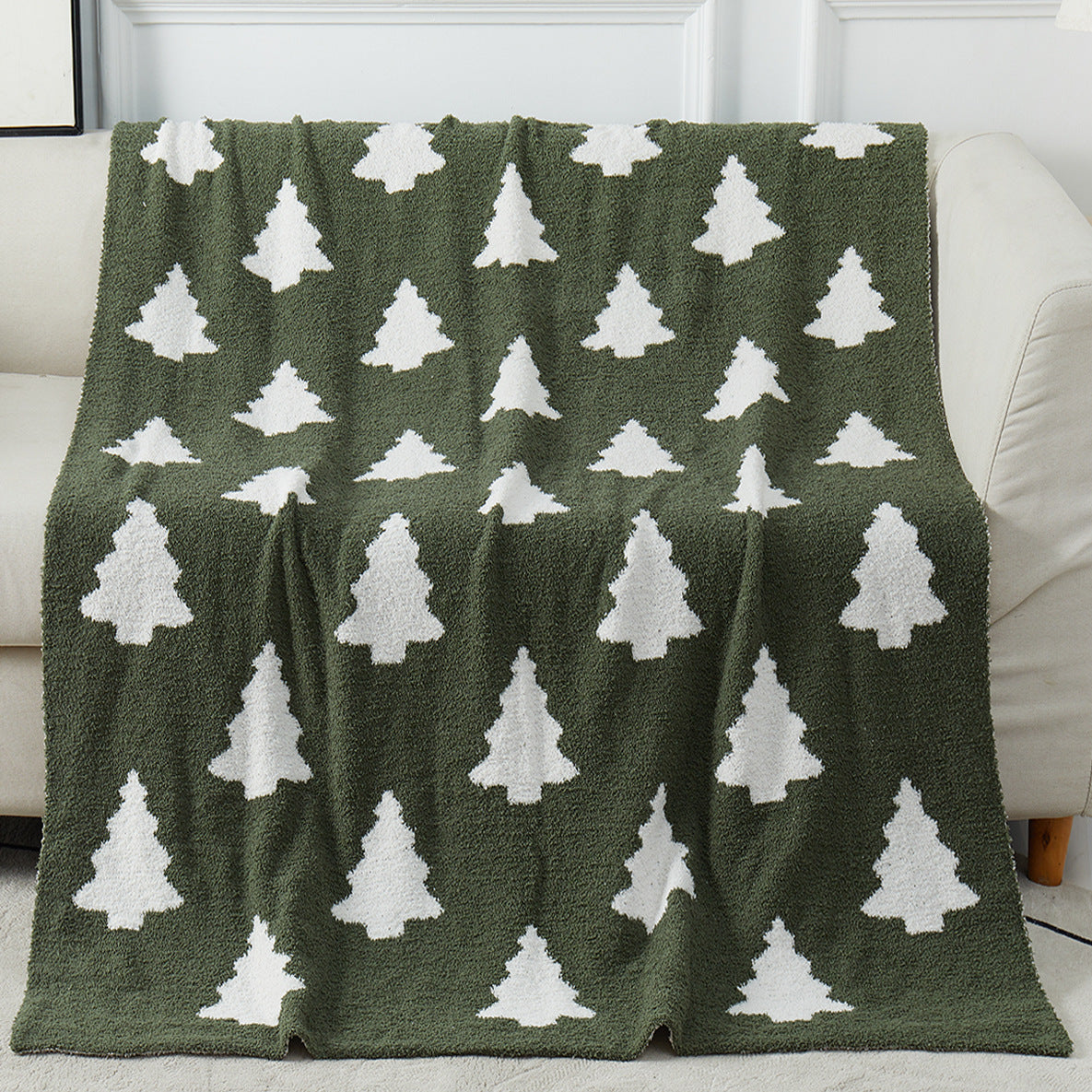 Half Fleece Christmas Blanket