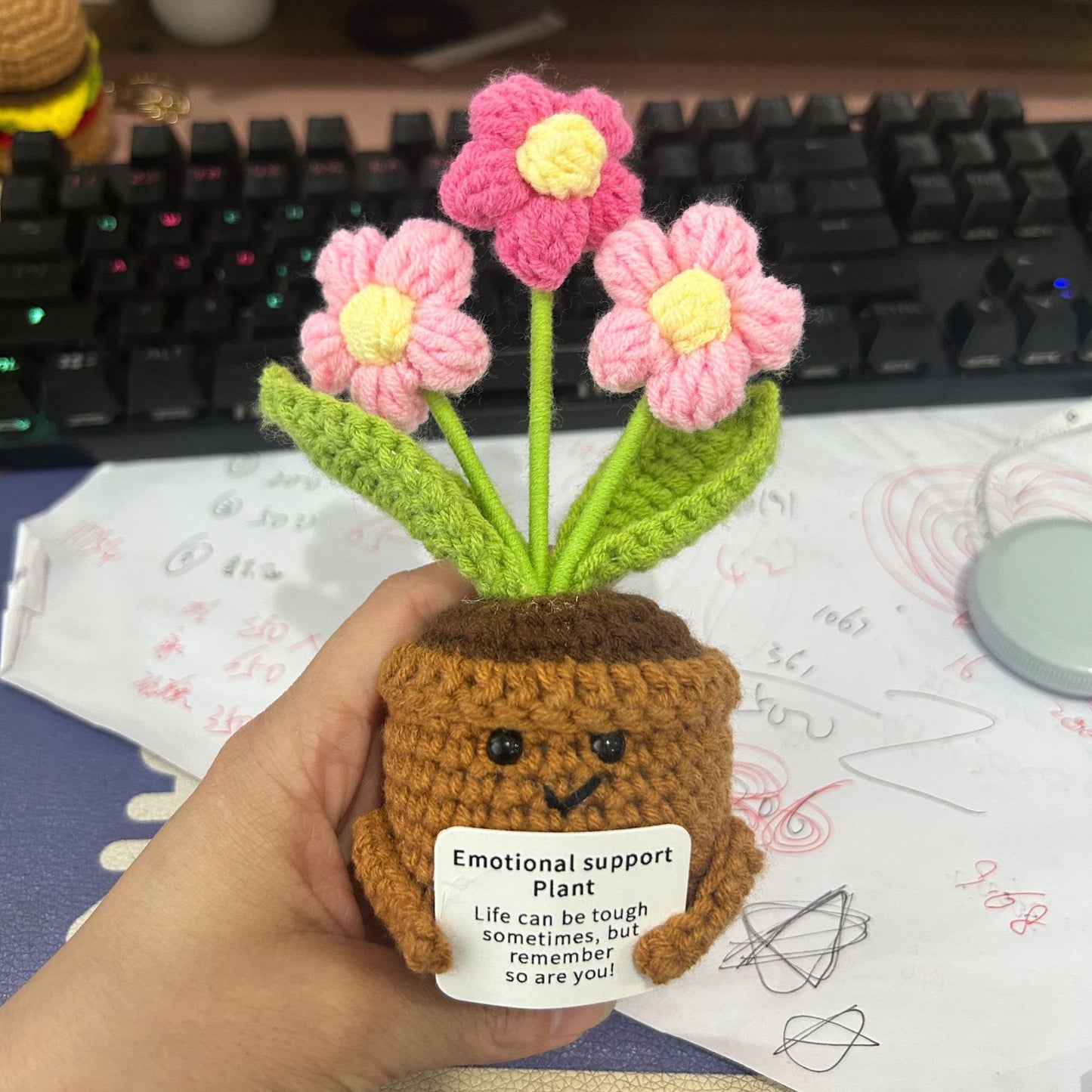 Funny Expression Potato Crochet Doll