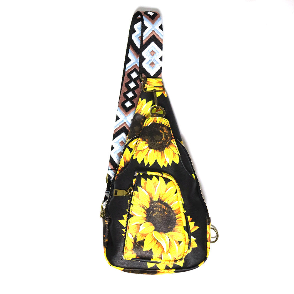 Preorder-Leopard and Cow Print Crossbody Bag-sunflower