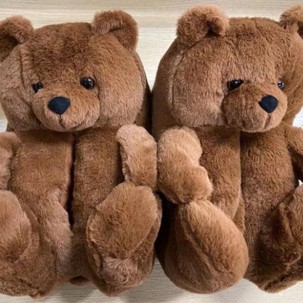 Lady teddy bear slippers - KOC