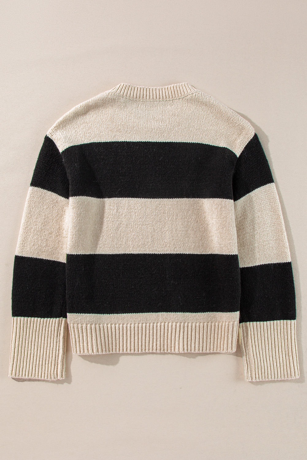 Colorblock Loose Pullover Sweater
