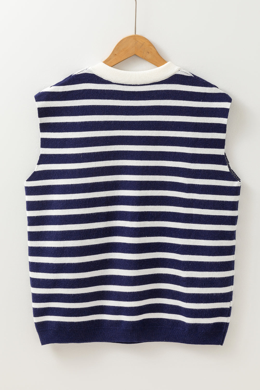 Knitted Bow Decor Sweater Vest