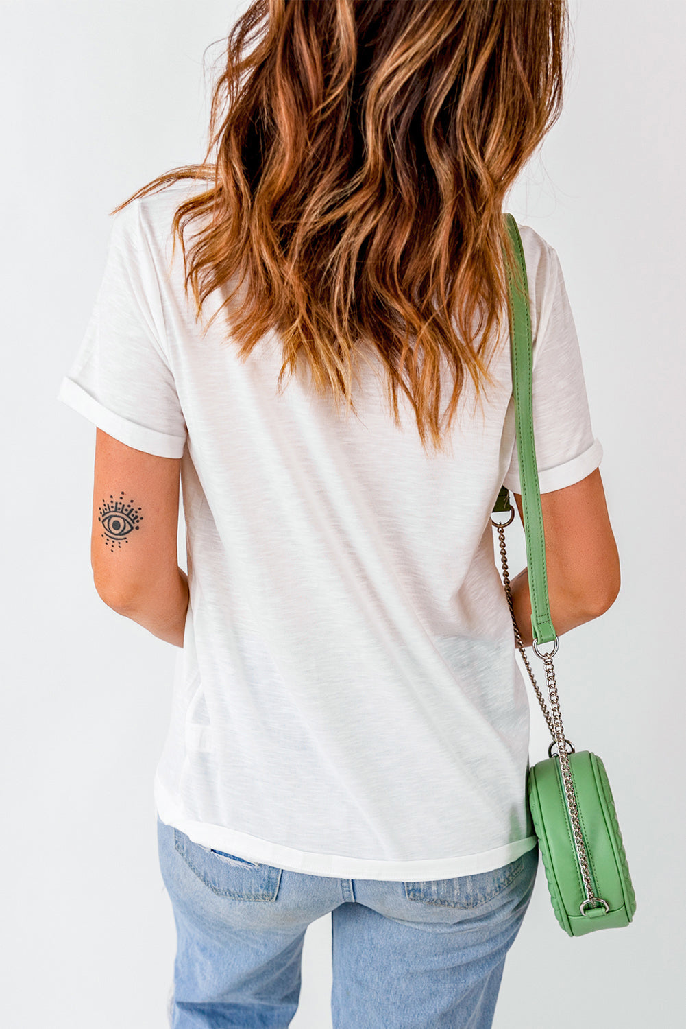 Playful Ghost Patched Cotton Blend T Shirt