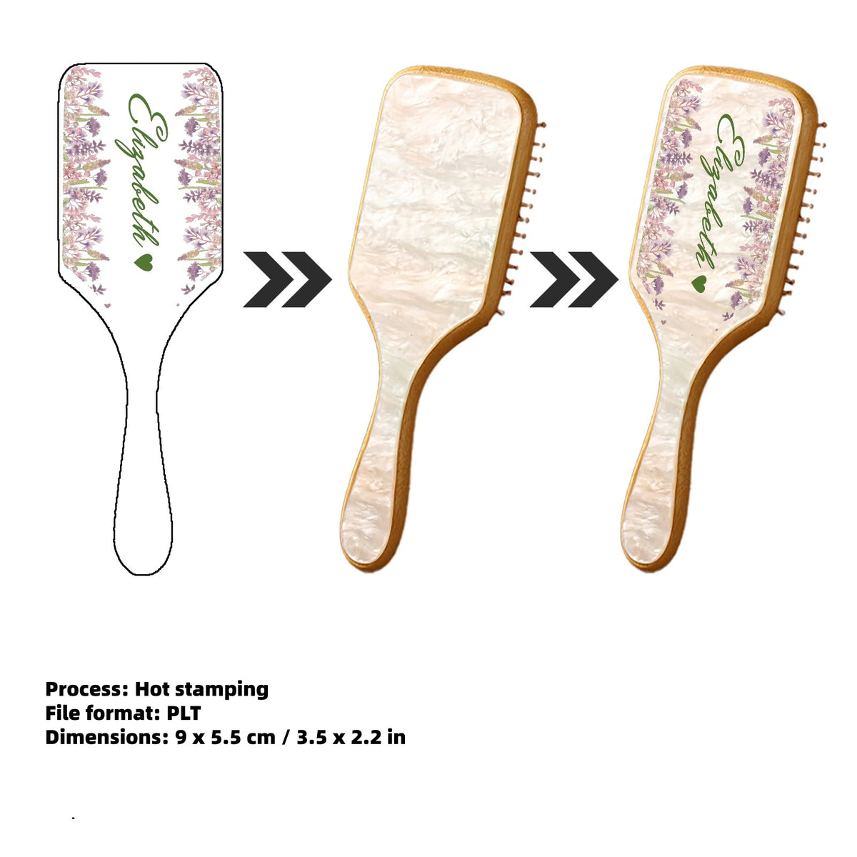 Customizable Acrylic Air-cushion Comb