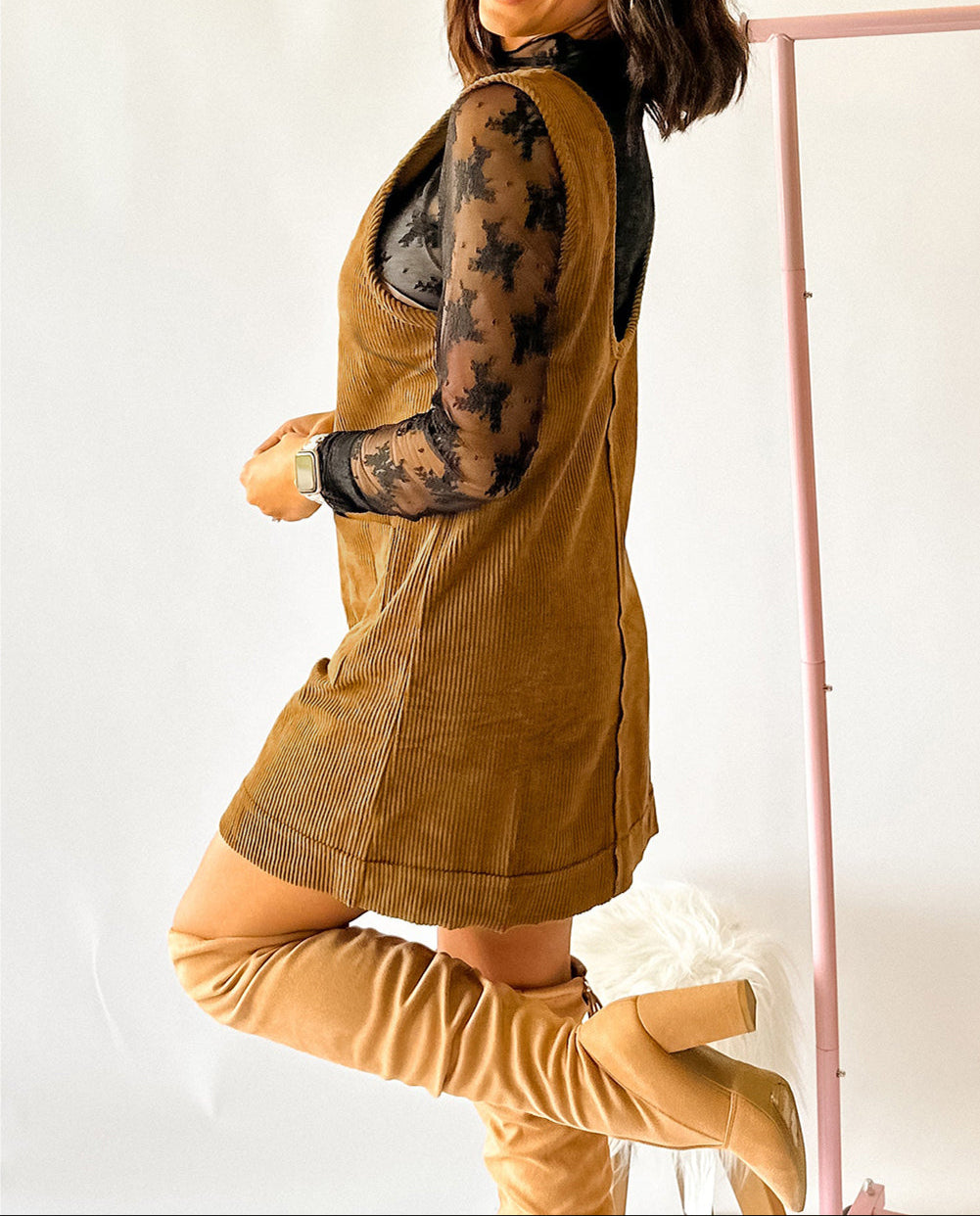 Mini Dress With Patched Pockets