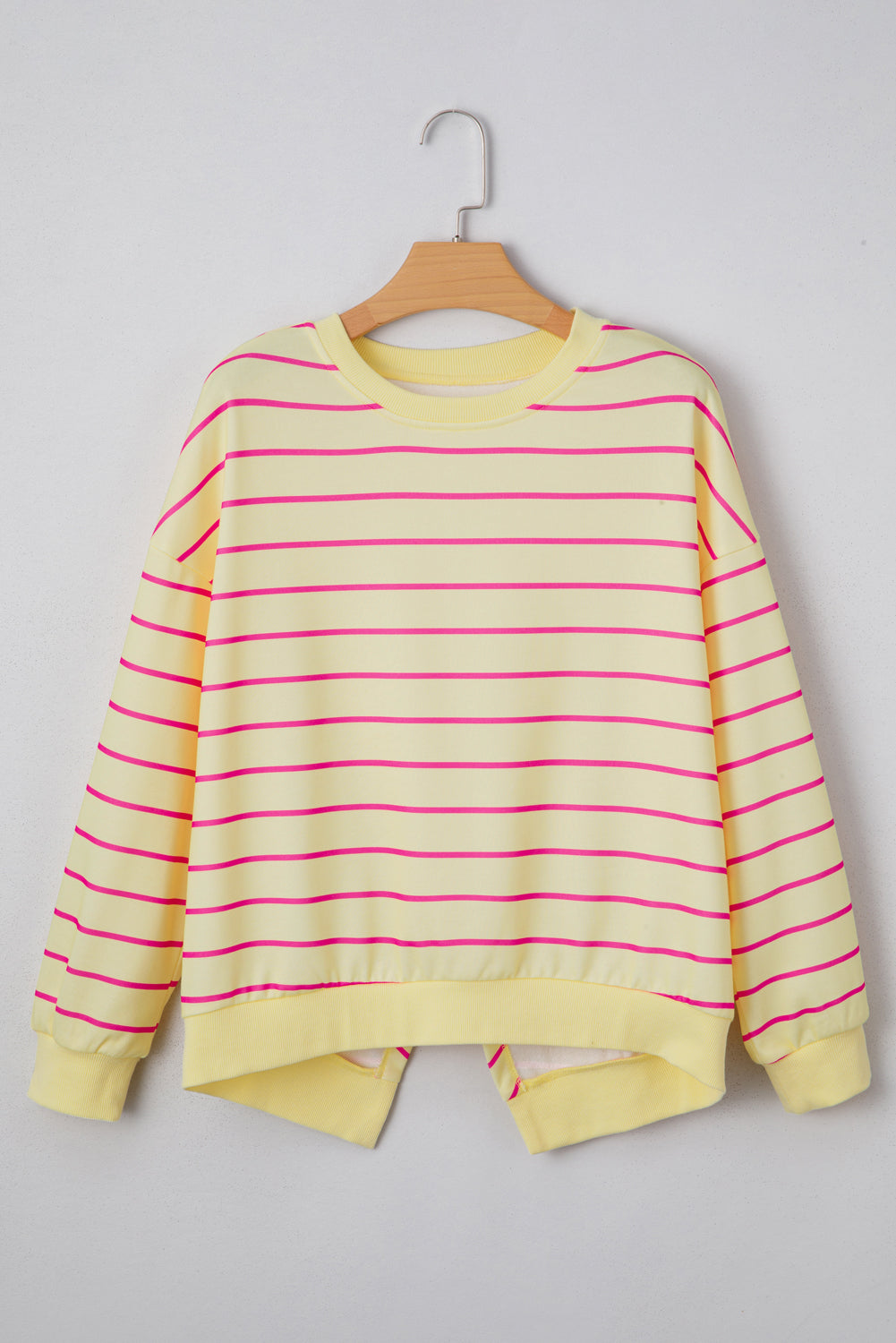 Stylish Overlap Detail Drop Shoulder Pullover Sweatshirt